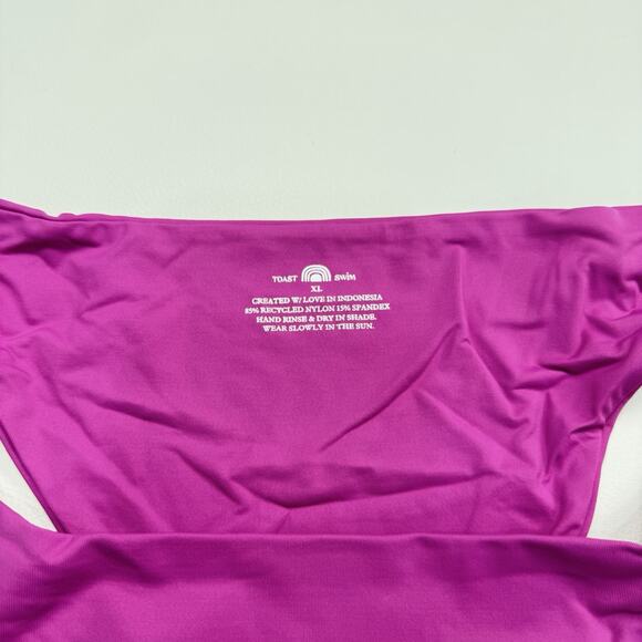 Free‎ People x Toast Signature High Hip Bikini Bottom Size XL Purple Orchid NWT - Picture 3 of 7